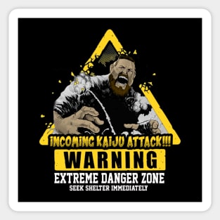 Kaiju Warning Sticker